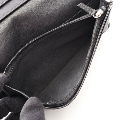 バタフライカメリア ZIP長財布 二つ折り長財布 レザー ブラック シルバー金具 シャネル 財布・小物 CHANEL