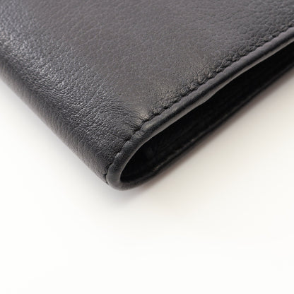 バタフライカメリア ZIP長財布 二つ折り長財布 レザー ブラック シルバー金具 シャネル 財布・小物 CHANEL