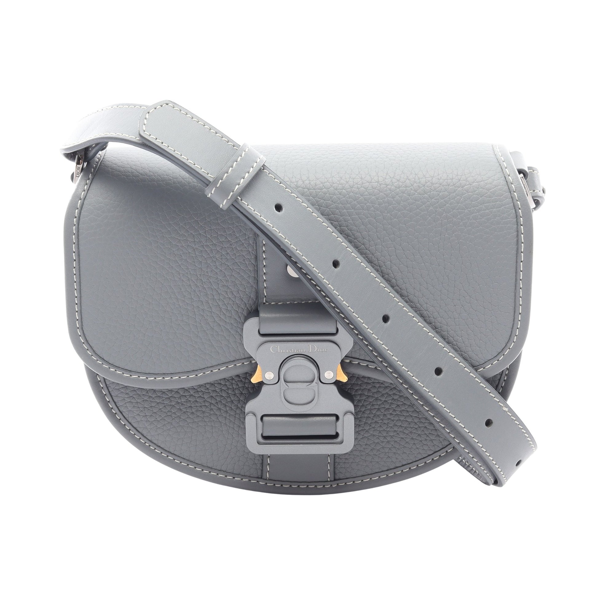GALLOP ギャロップ ミニ ショルダーバッグ レザー ブルーグレー クリスチャンディオール バッグ Christian Dior
