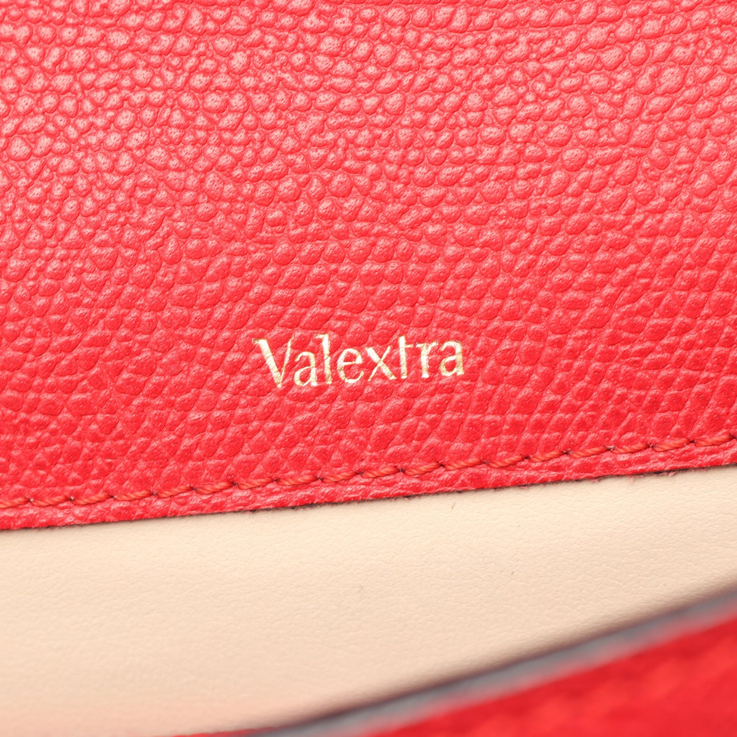 ミニ イジィデ 2WAY ショルダーバッグ レザー レッド ヴァレクストラ バッグ Valextra