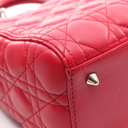 LADY DIOR レディディオール カナージュ 2WAY ハンドバッグ レザー ピンクパープル クリスチャンディオール バッグ Christian Dior