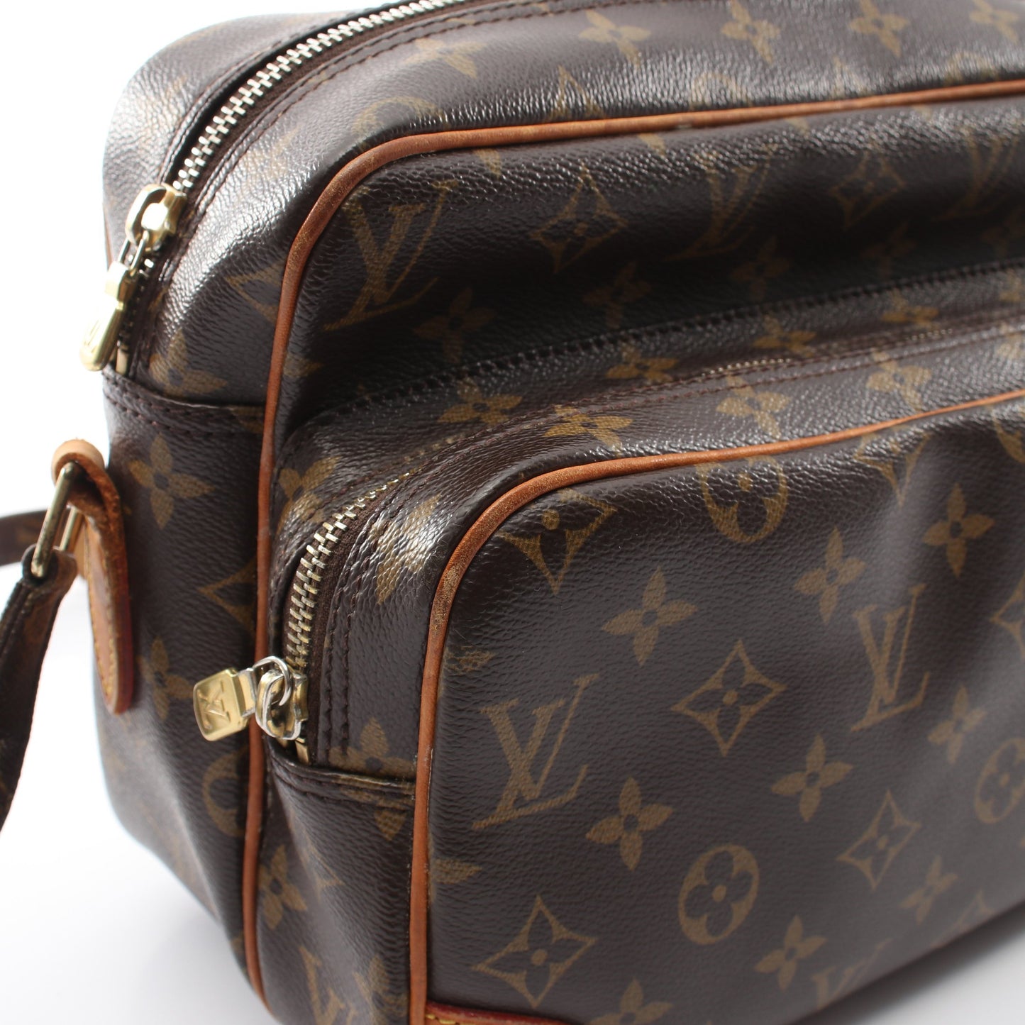 ナイル モノグラム ショルダーバッグ PVC レザー ブラウン ルイヴィトン バッグ LOUIS VUITTON