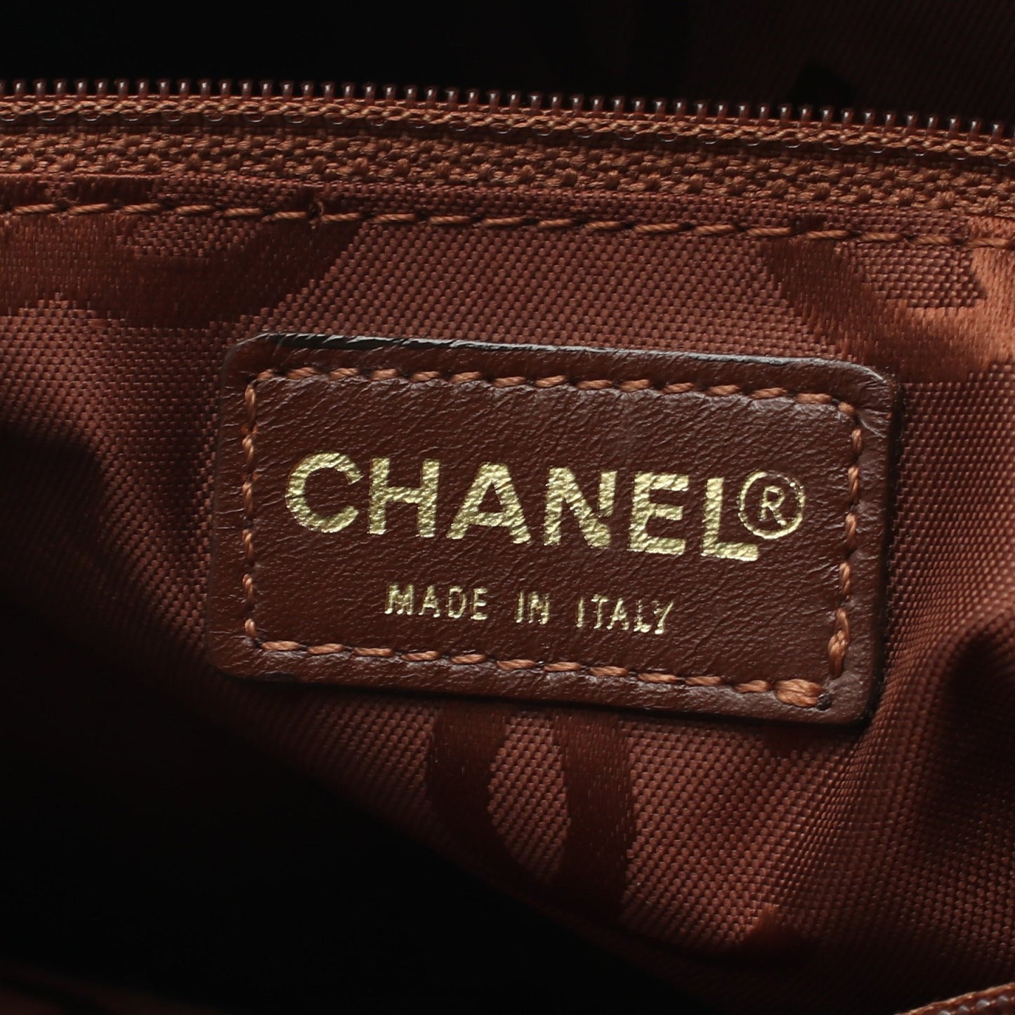 ワイルドステッチ ワンショルダーバッグ レザー ブラウン ゴールド金具 シャネル バッグ CHANEL