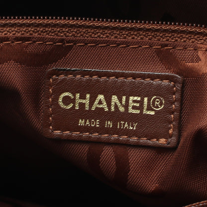 ワイルドステッチ ワンショルダーバッグ レザー ブラウン ゴールド金具 シャネル バッグ CHANEL