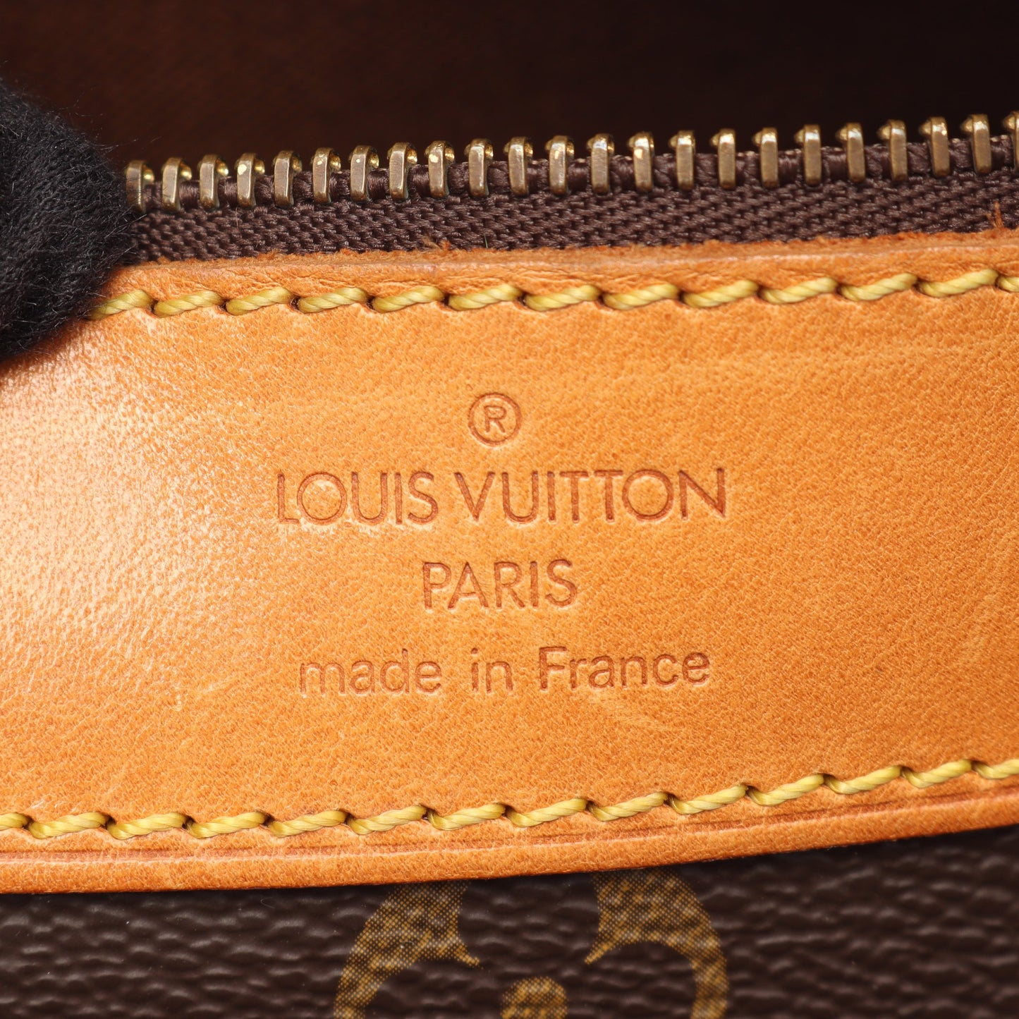 サックショッピング モノグラム ショルダーバッグ トートバッグ PVC レザー ブラウン ルイヴィトン バッグ LOUIS VUITTON
