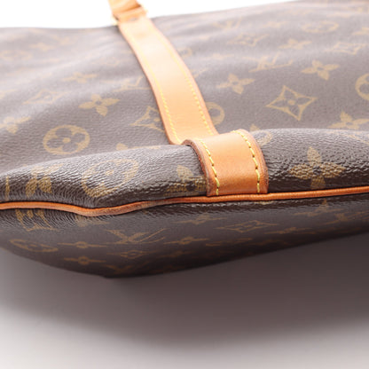 サックショッピング モノグラム ショルダーバッグ トートバッグ PVC レザー ブラウン ルイヴィトン バッグ LOUIS VUITTON
