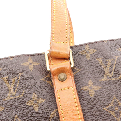 サックショッピング モノグラム ショルダーバッグ トートバッグ PVC レザー ブラウン ルイヴィトン バッグ LOUIS VUITTON