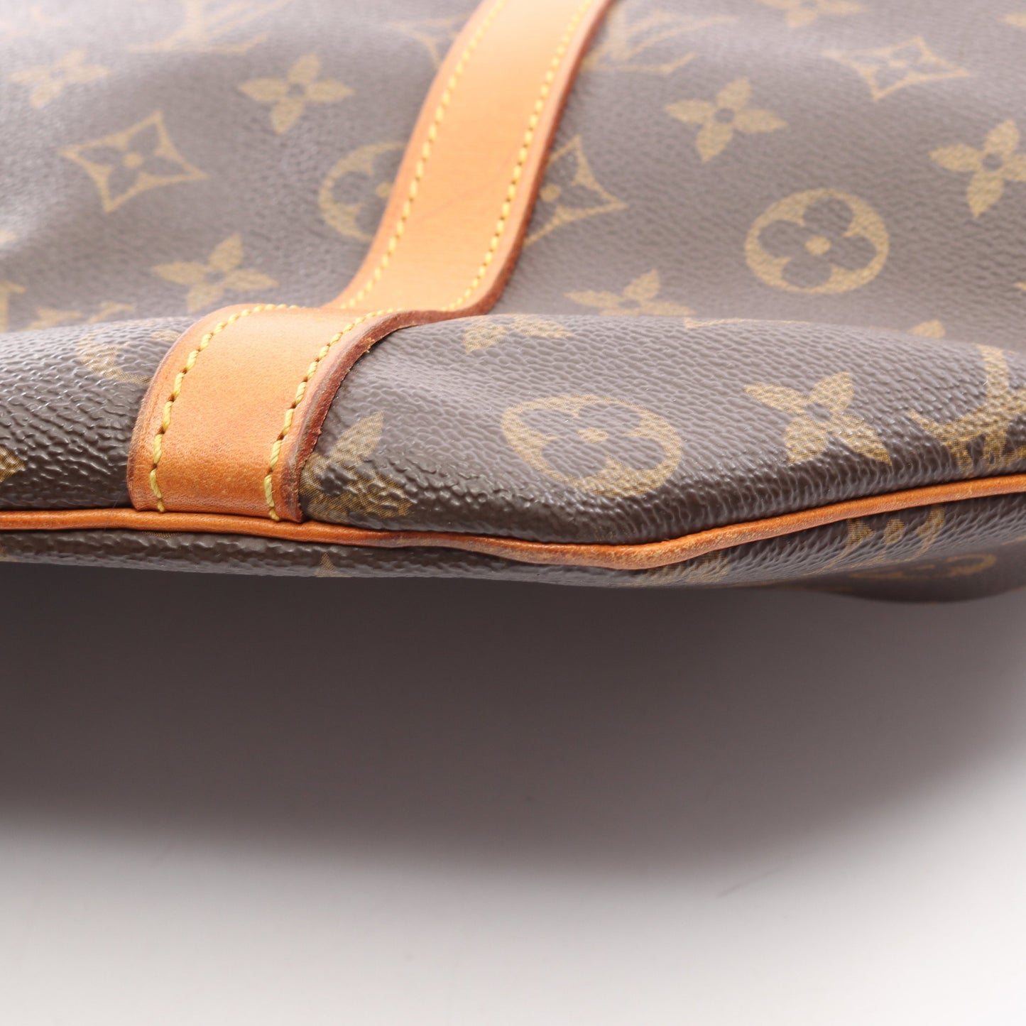 サックショッピング モノグラム ショルダーバッグ トートバッグ PVC レザー ブラウン ルイヴィトン バッグ LOUIS VUITTON