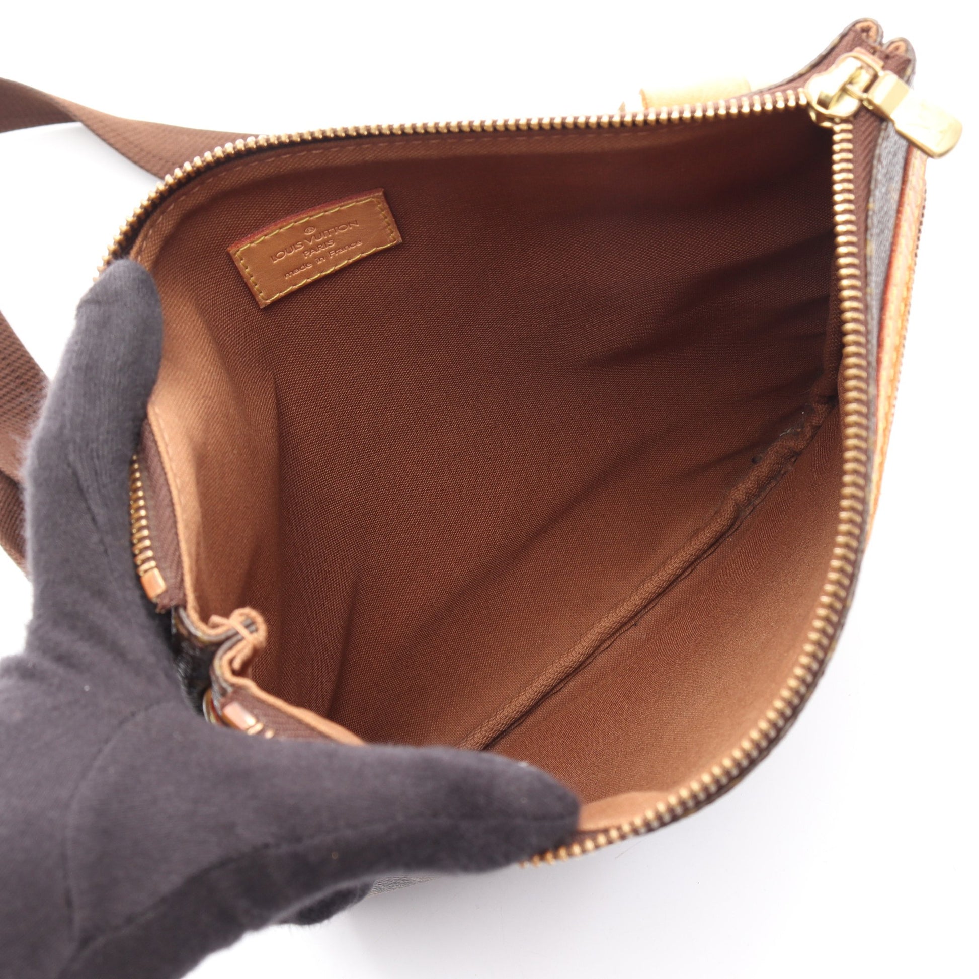 ポシェットボスフォール モノグラム ショルダーバッグ PVC レザー ブラウン ルイヴィトン バッグ LOUIS VUITTON