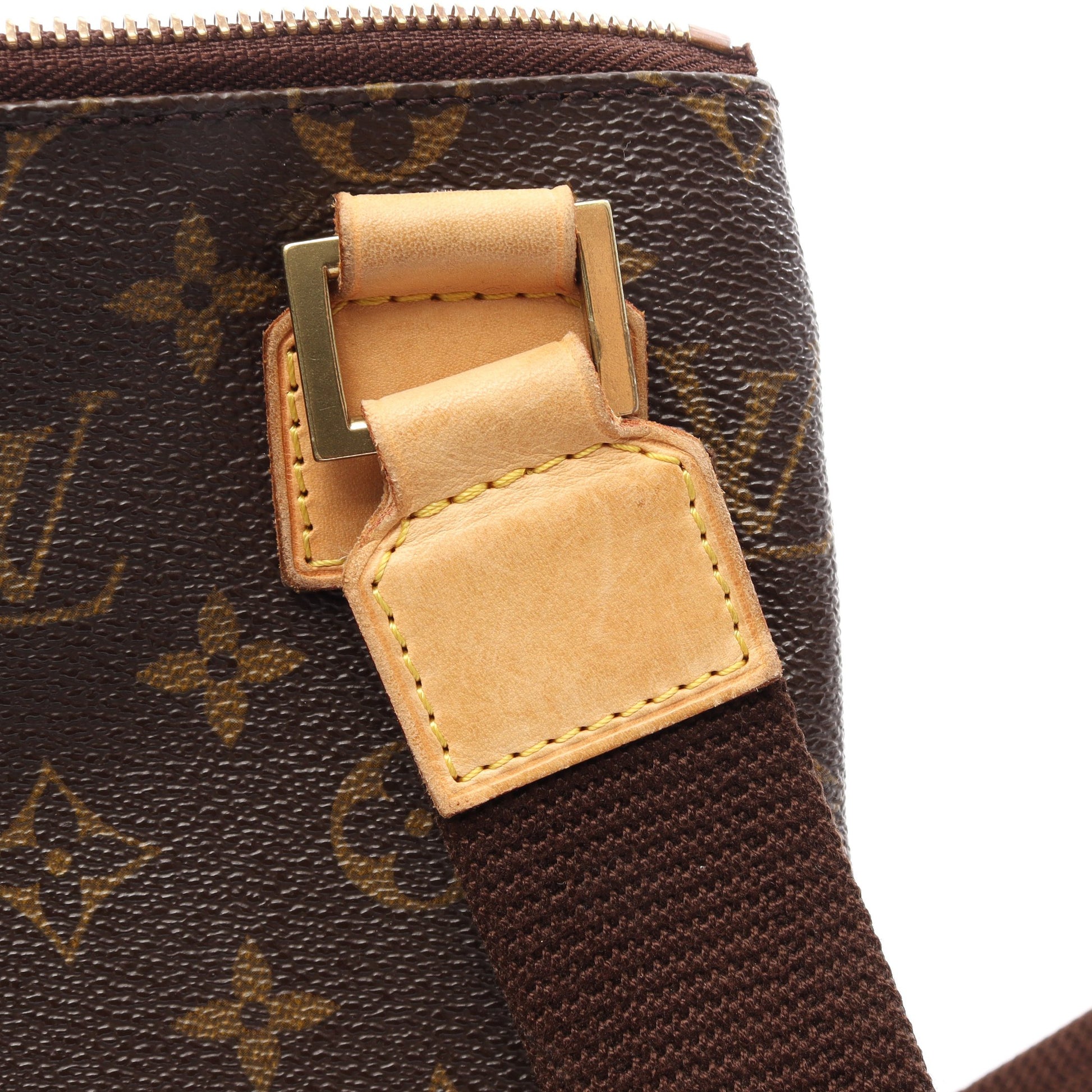 ポシェットボスフォール モノグラム ショルダーバッグ PVC レザー ブラウン ルイヴィトン バッグ LOUIS VUITTON