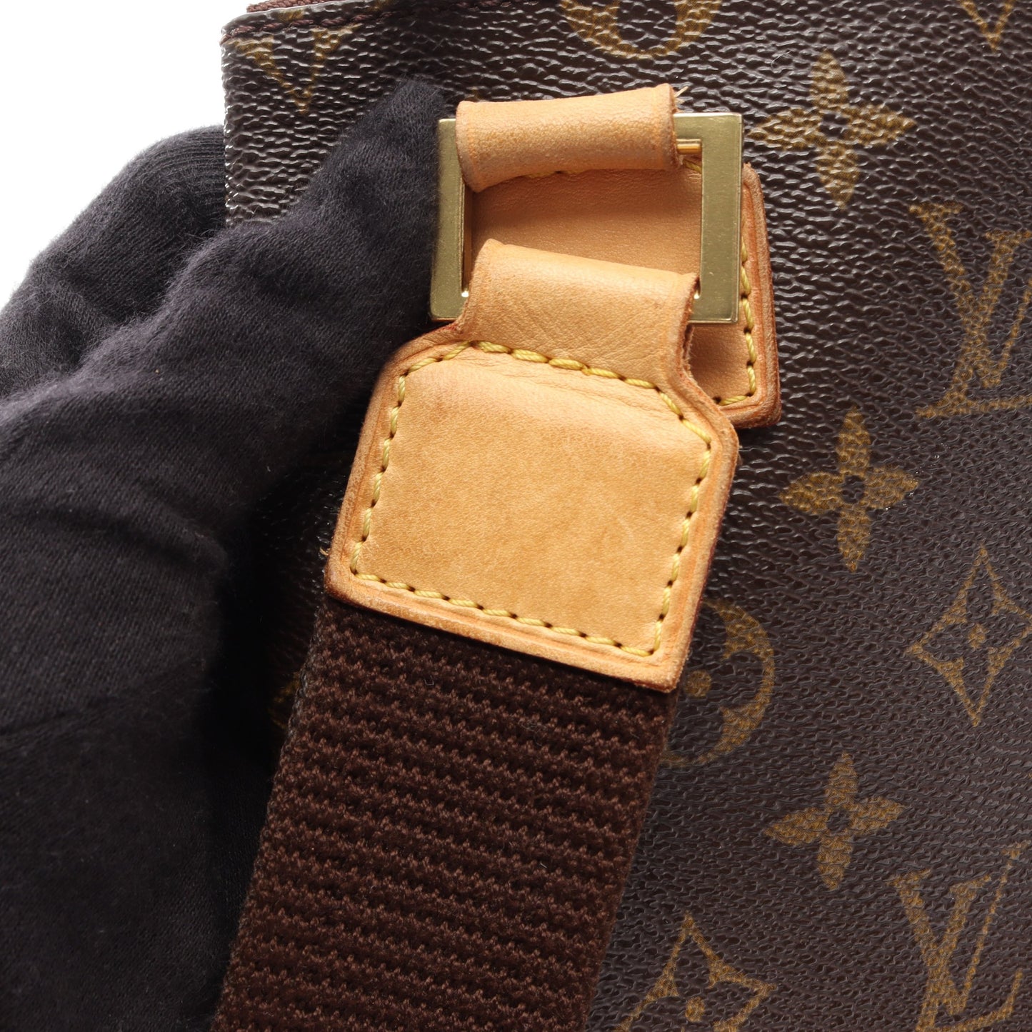 ポシェットボスフォール モノグラム ショルダーバッグ PVC レザー ブラウン ルイヴィトン バッグ LOUIS VUITTON
