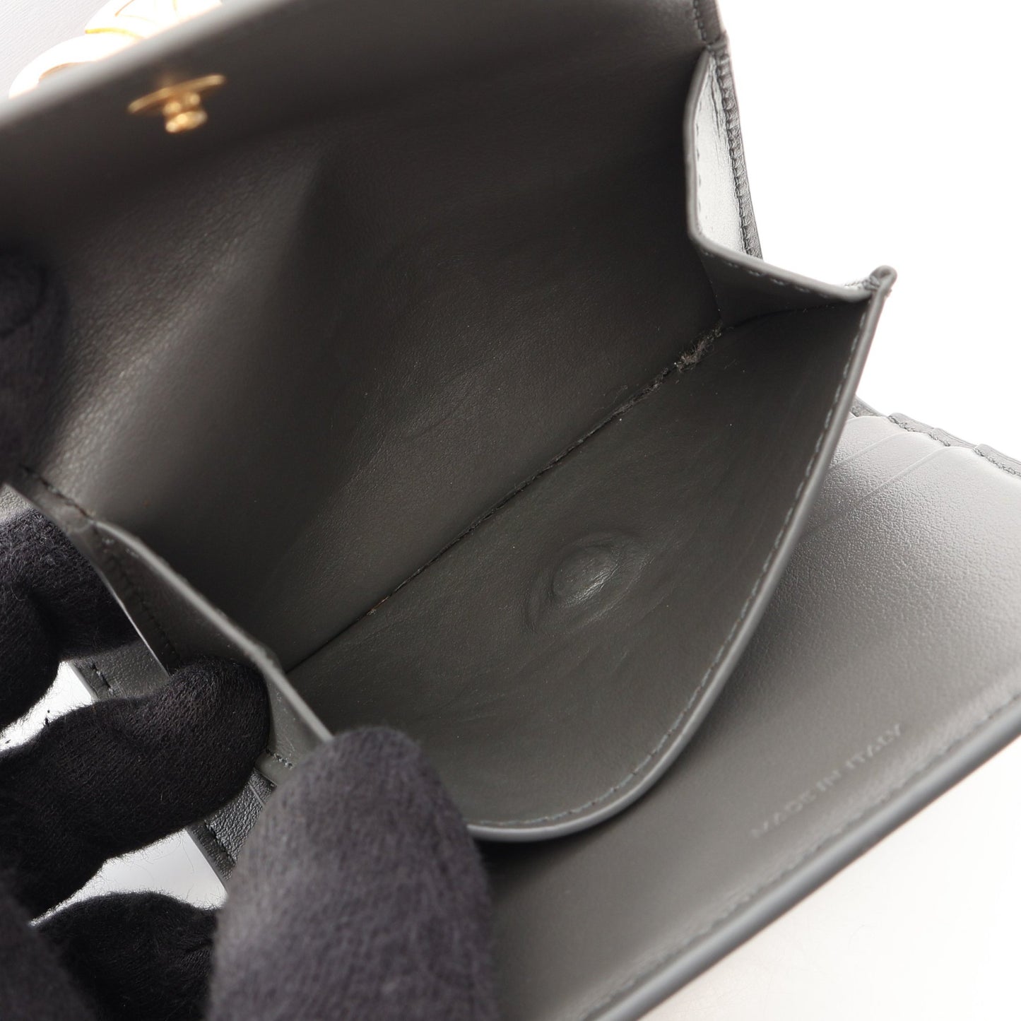 トリオンフ 三つ折り財布 レザー グレー セリーヌ 財布・小物 CELINE