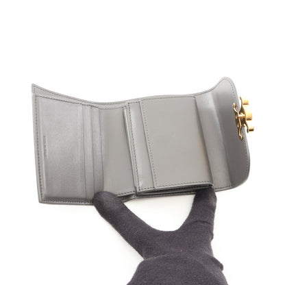トリオンフ 三つ折り財布 レザー グレー セリーヌ 財布・小物 CELINE