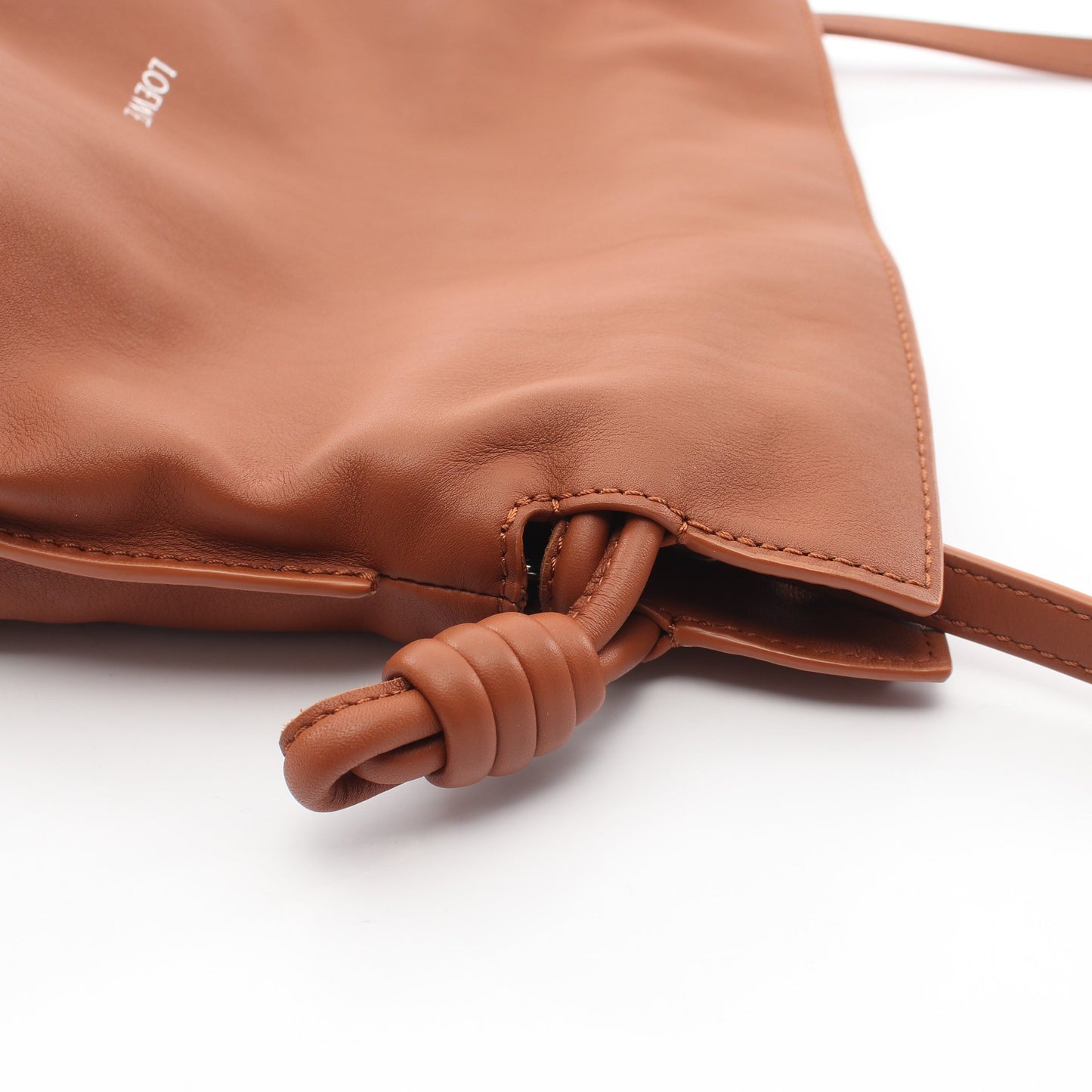 フラメンコクラッチ ミニ ショルダーバッグ レザー ブラウン ロエベ バッグ LOEWE