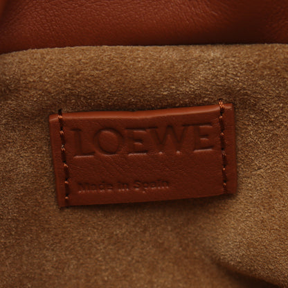 フラメンコクラッチ ミニ ショルダーバッグ レザー ブラウン ロエベ バッグ LOEWE