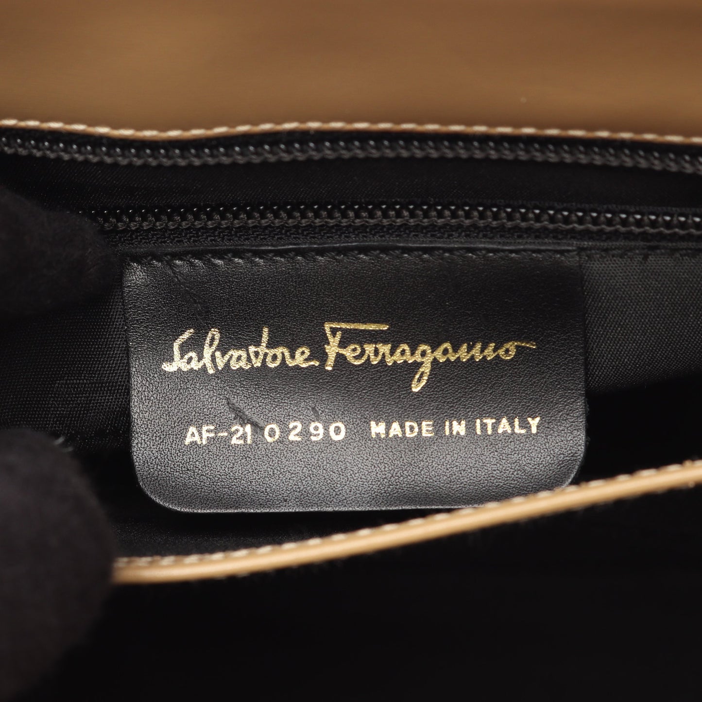 ガンチーニ ハンドバッグ レザー ライトベージュ フェラガモスポーツ バッグ Salvatore Ferragamo SPORT