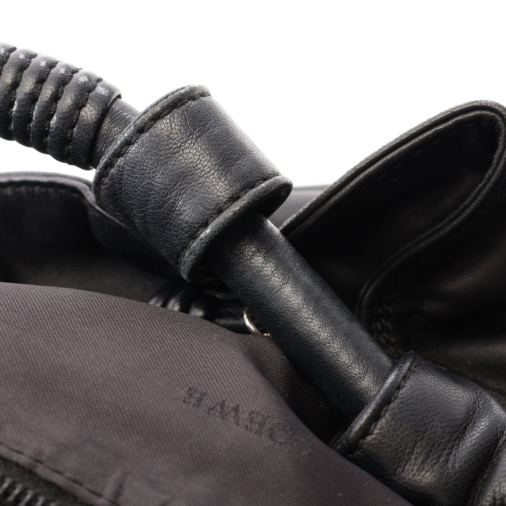 ナッパアイレ ハンドバッグ レザー ブラック ロエベ バッグ LOEWE