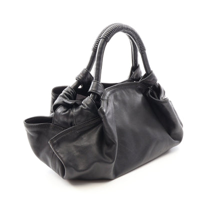ナッパアイレ ハンドバッグ レザー ブラック ロエベ バッグ LOEWE