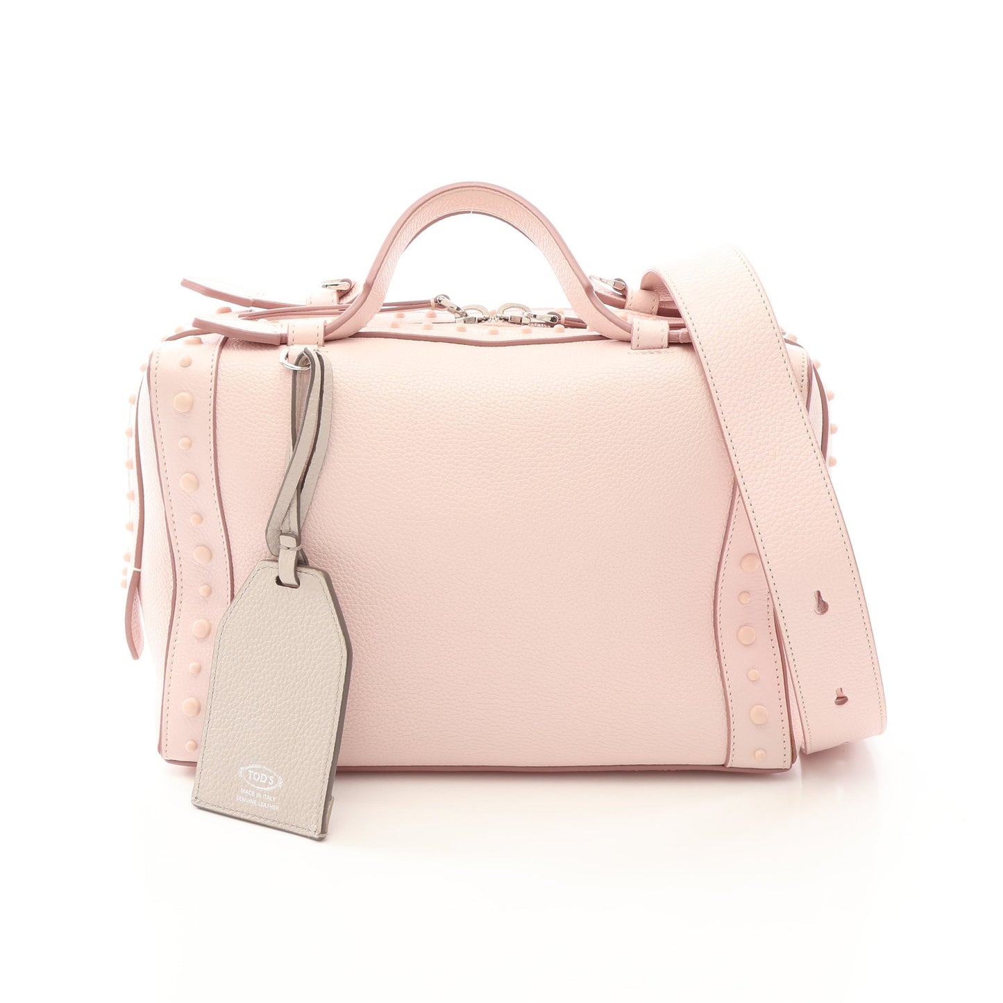ゴンミーニ 2WAY ハンドバッグ レザー ライトピンク トッズ バッグ TOD'S