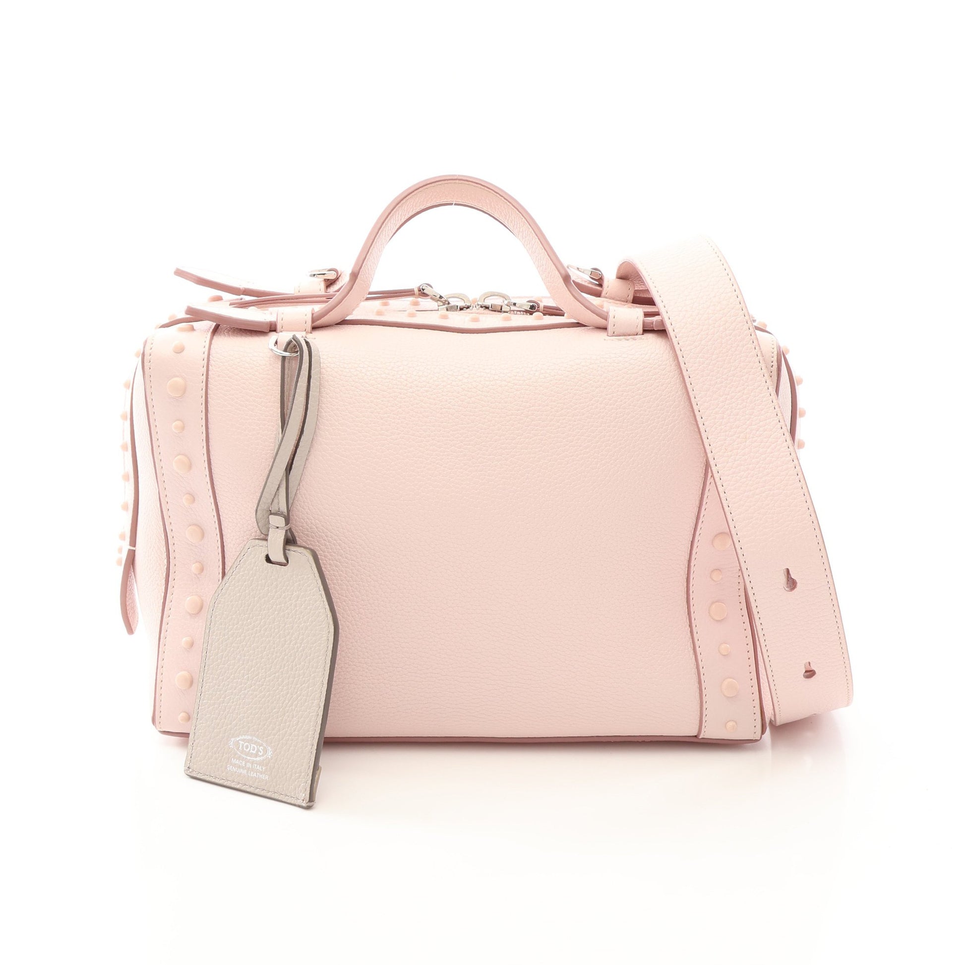 ゴンミーニ 2WAY ハンドバッグ レザー ライトピンク トッズ バッグ TOD'S