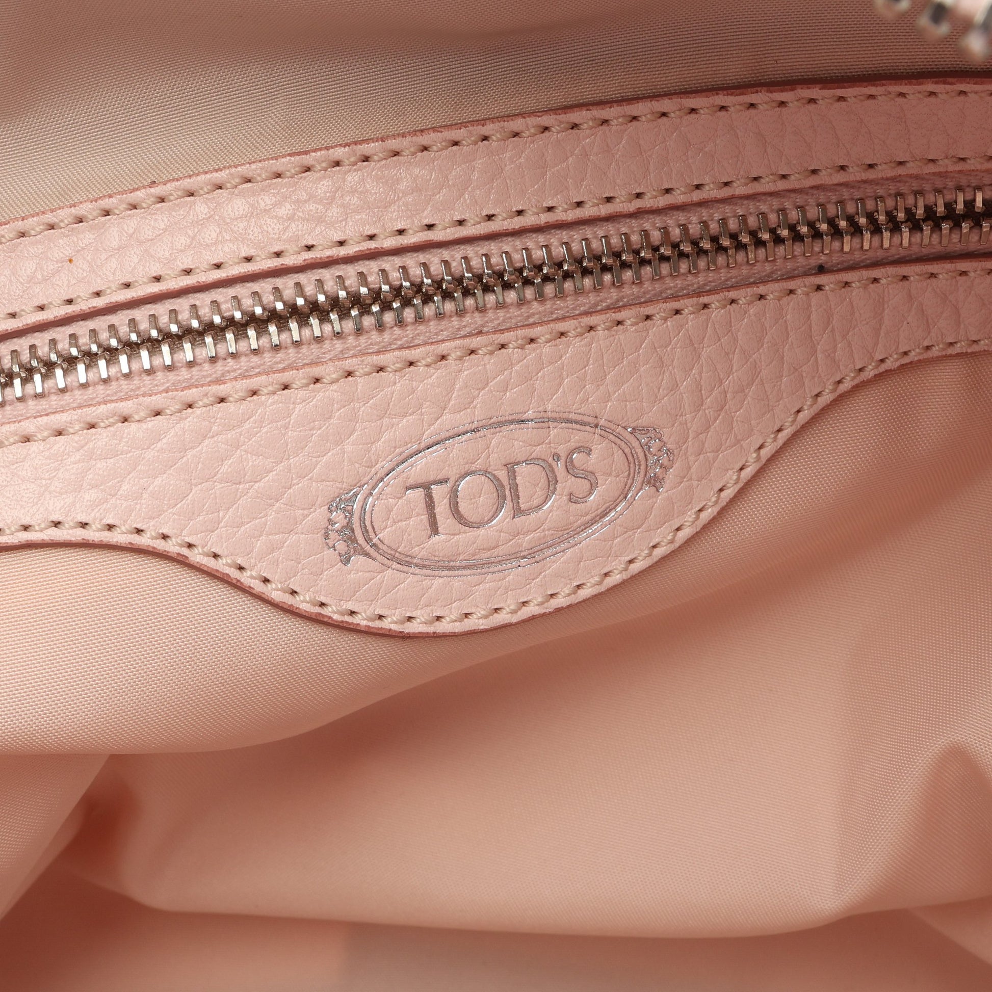 ゴンミーニ 2WAY ハンドバッグ レザー ライトピンク トッズ バッグ TOD'S
