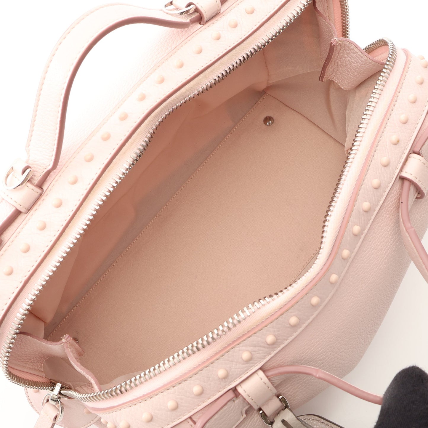 ゴンミーニ 2WAY ハンドバッグ レザー ライトピンク トッズ バッグ TOD'S