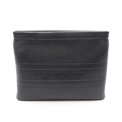 STRIPE POUCH クラッチバッグ レザー ブラック クリスチャンディオール バッグ Christian Dior