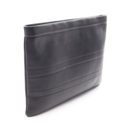 STRIPE POUCH クラッチバッグ レザー ブラック クリスチャンディオール バッグ Christian Dior