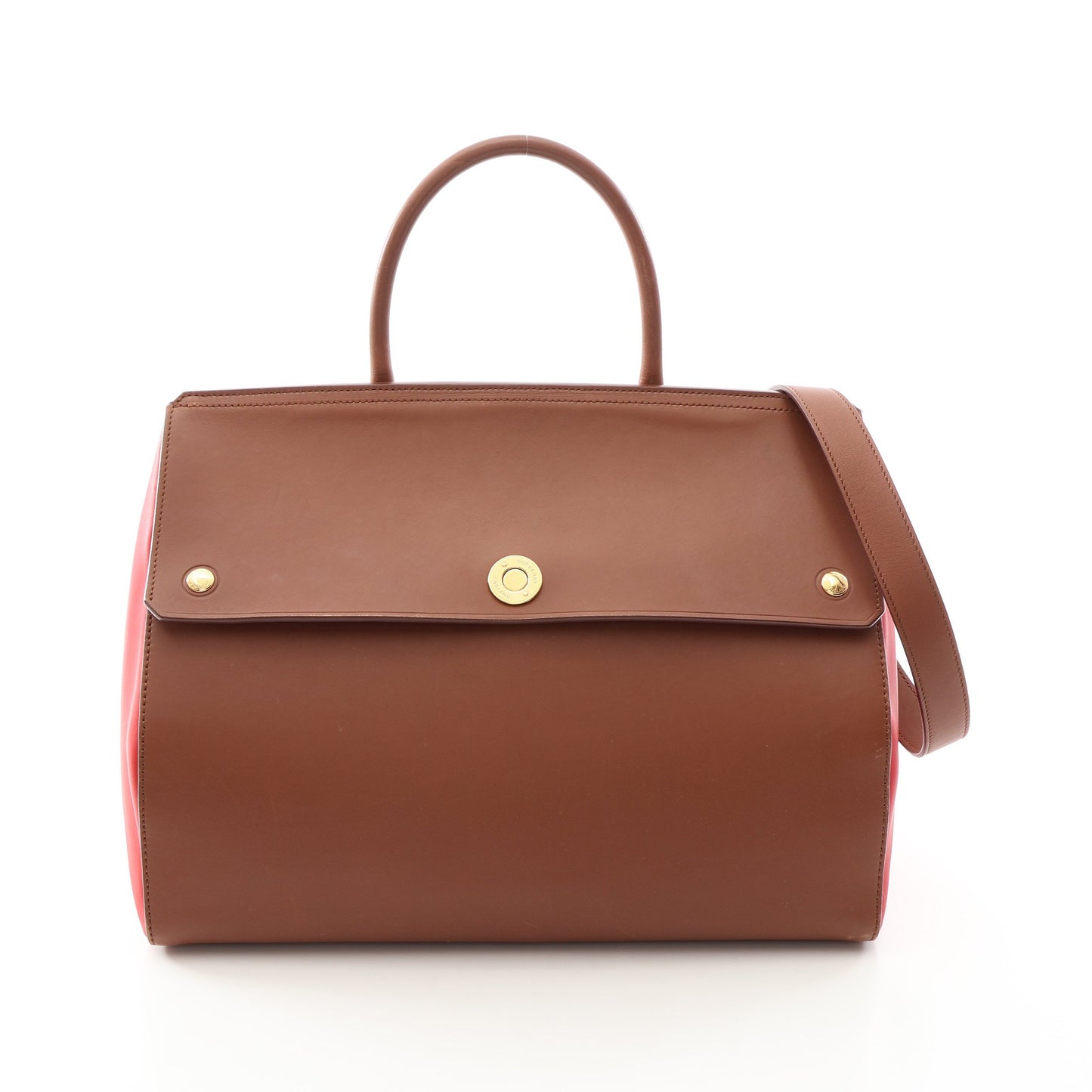 エリザベス 2WAY ハンドバッグ トートバッグ レザー ブラウン レッド バーバリー バッグ BURBERRY