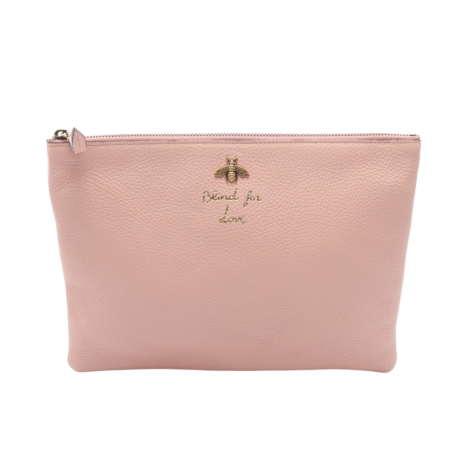 アニマリエ ビー クラッチバッグ レザー ライトピンク グッチ バッグ GUCCI