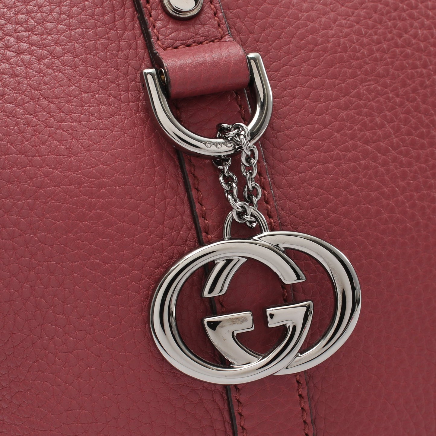 インターロッキングG 2WAY ハンドバッグ トートバッグ レザー バーガンディ グッチ バッグ GUCCI