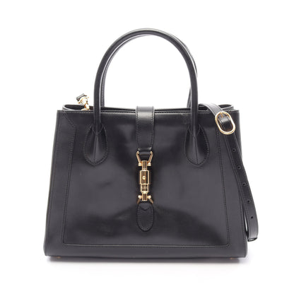 ジャッキー 1961 2WAY ハンドバッグ レザー ブラック グッチ バッグ GUCCI
