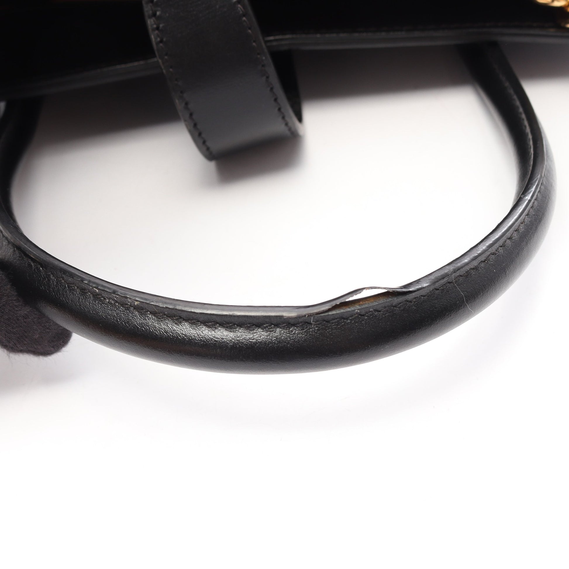 ジャッキー 1961 2WAY ハンドバッグ レザー ブラック グッチ バッグ GUCCI