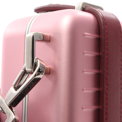 Christian Dior × RIMOWA パーソナルクラッチバッグ ショルダーバッグ ショルダーウォレット アルミニウム レザー ピンク バーガンディ クリスチャンディオール バッグ Christian Dior