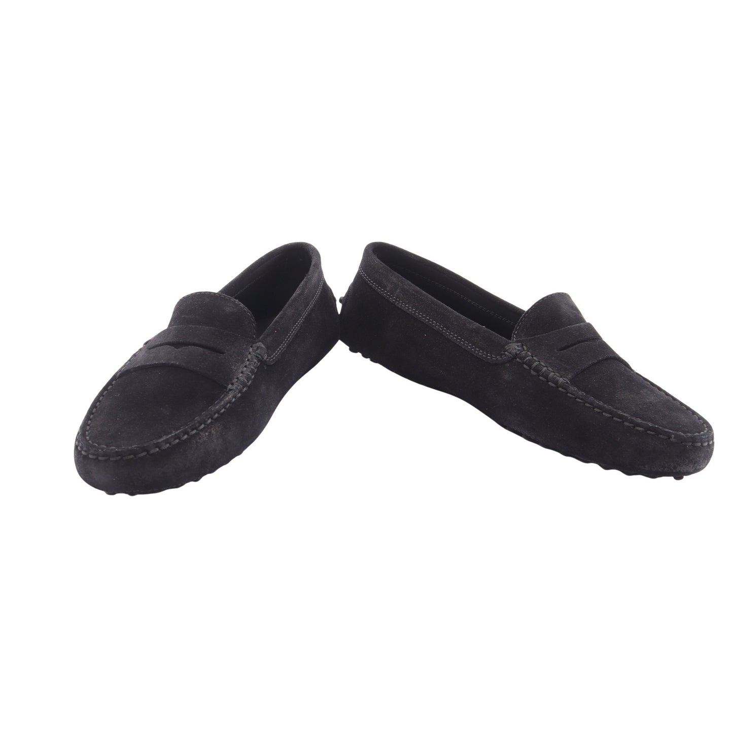 ゴンミーニ ドライビングシューズ スエード ブラック トッズ