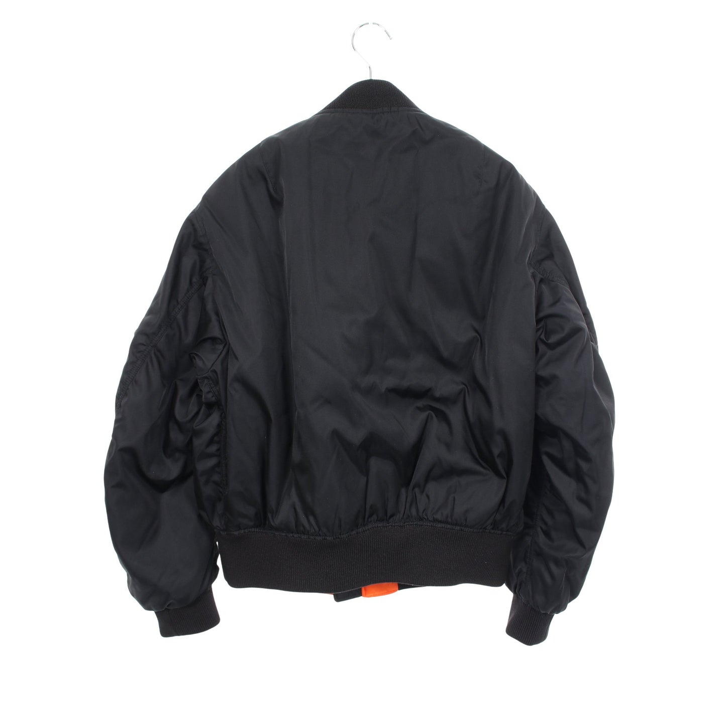 Re-Nylon 三角プレート ブルゾン ボンバージャケット ナイロン ブラック プラダ