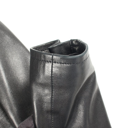 CLASSIC MOTORCYCLE JACKET ダブル ライダースジャケット レザー ブラック サンローランパリ