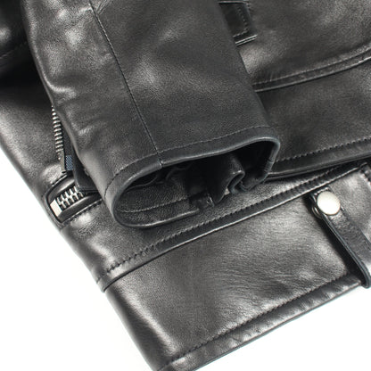 CLASSIC MOTORCYCLE JACKET ダブル ライダースジャケット レザー ブラック サンローランパリ