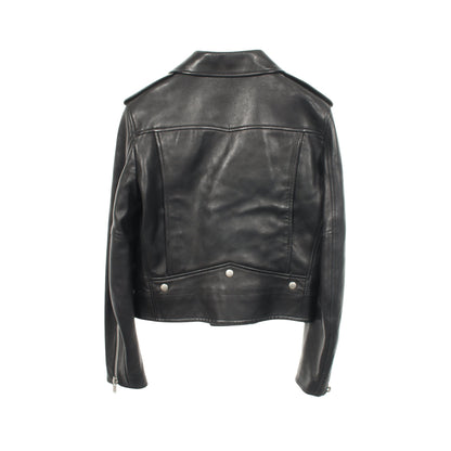 CLASSIC MOTORCYCLE JACKET ダブル ライダースジャケット レザー ブラック サンローランパリ
