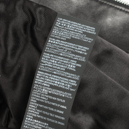 CLASSIC MOTORCYCLE JACKET ダブル ライダースジャケット レザー ブラック サンローランパリ