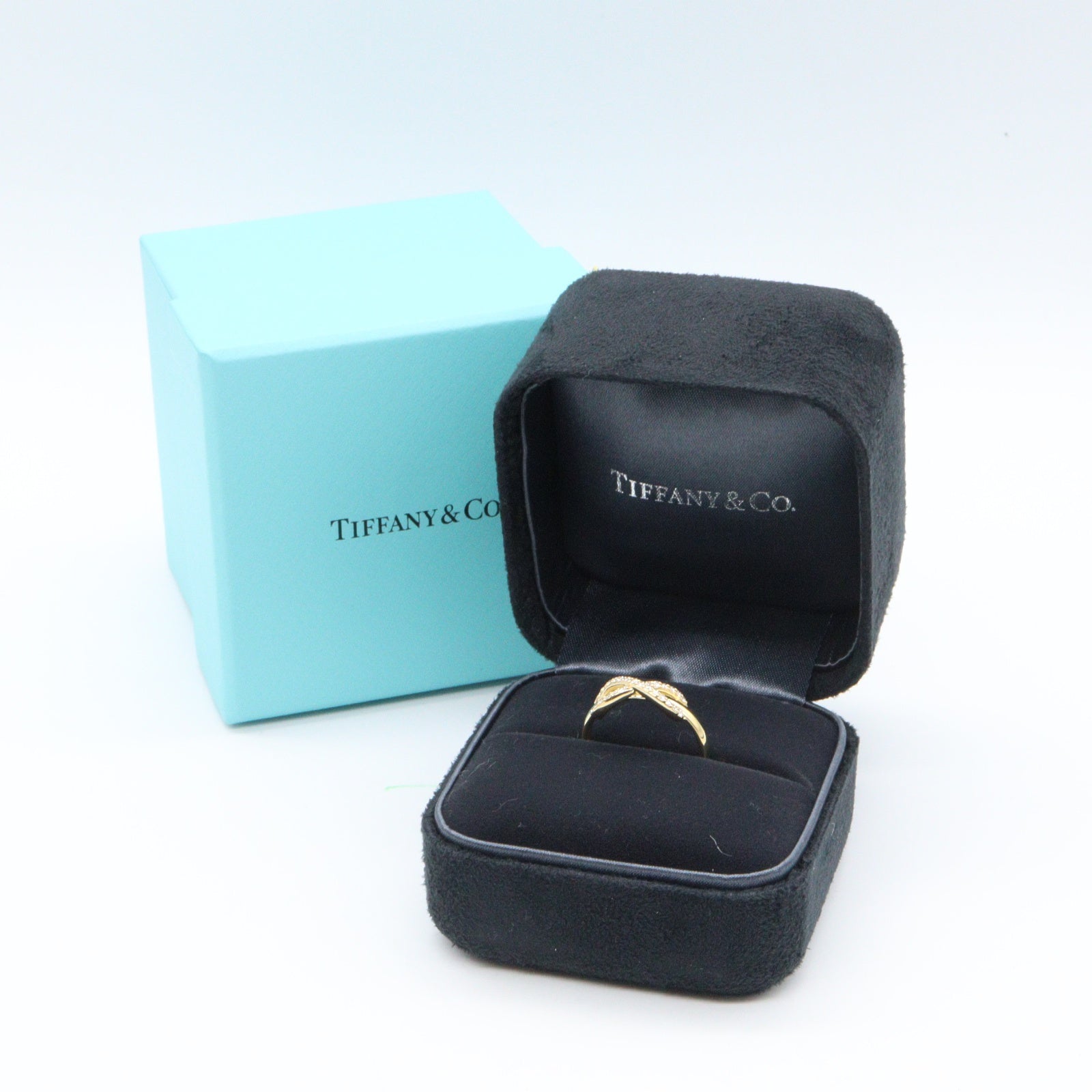 インフィニティ ダイヤ リング リング 指輪 K18YG ダイヤモンド イエローゴールド クリア ティファニー アクセサリー TIFFANY & Co.