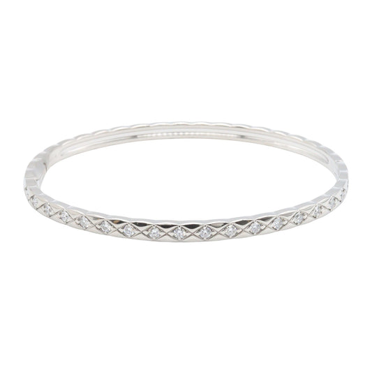 ココクラッシュ ダイヤ ブレスレット M ブレスレット K18WG ダイヤモンド ホワイトゴールド クリア シャネル アクセサリー CHANEL