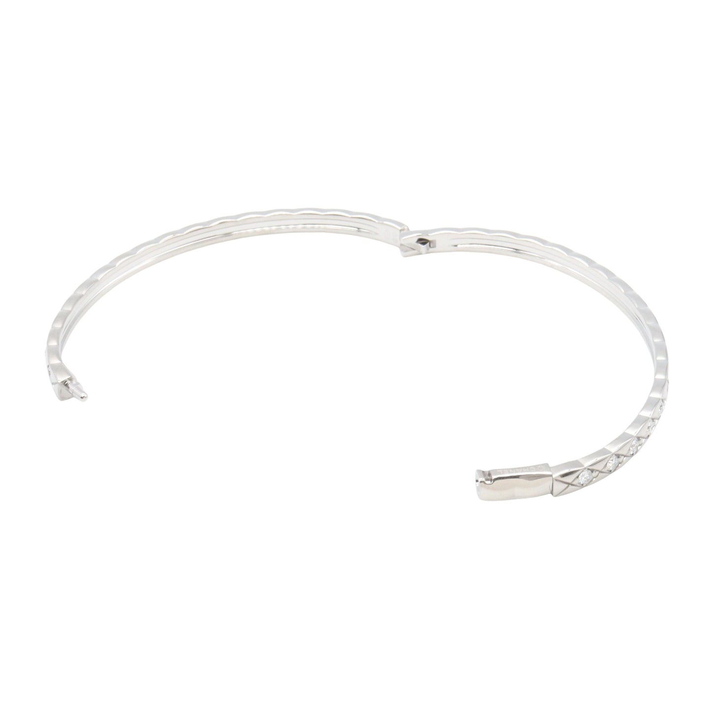 ココクラッシュ ダイヤ ブレスレット M ブレスレット K18WG ダイヤモンド ホワイトゴールド クリア シャネル アクセサリー CHANEL