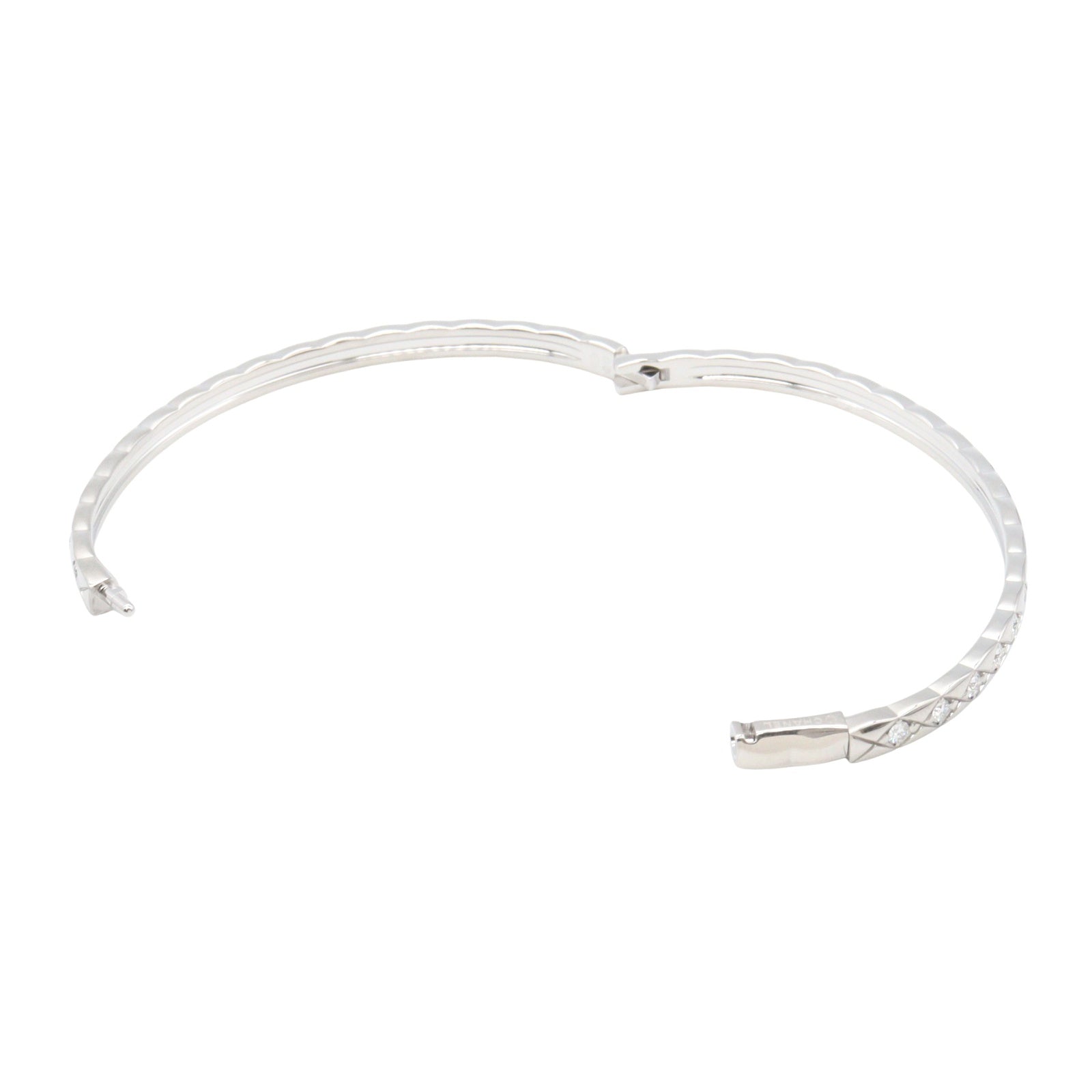 ココクラッシュ ダイヤ ブレスレット M ブレスレット K18WG ダイヤモンド ホワイトゴールド クリア シャネル アクセサリー CHANEL