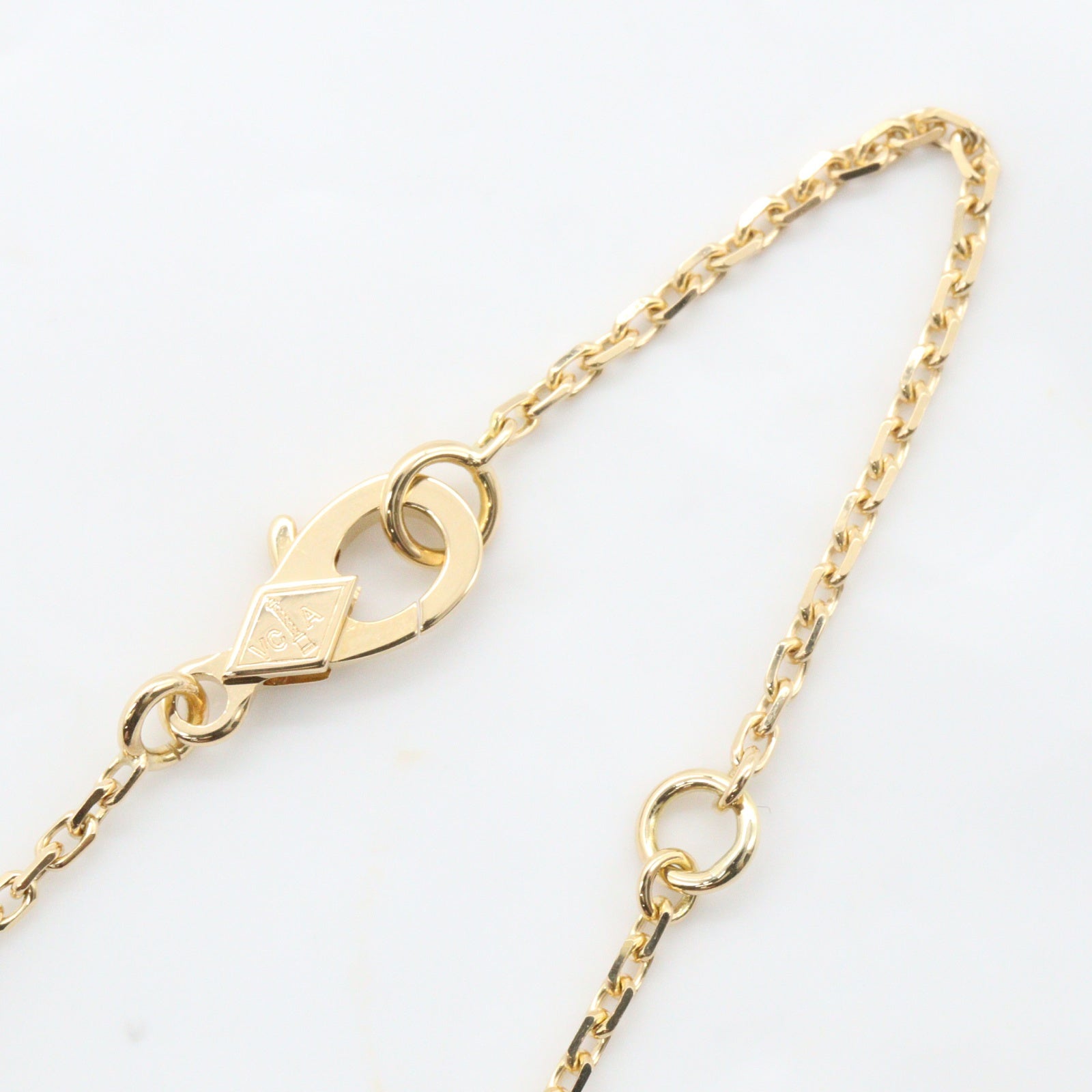 ヴィンテージアルハンブラ ギヨシェ ネックレス K18YG イエローゴールド ヴァンクリーフアンドアーペル アクセサリー Van Cleef & Arpels