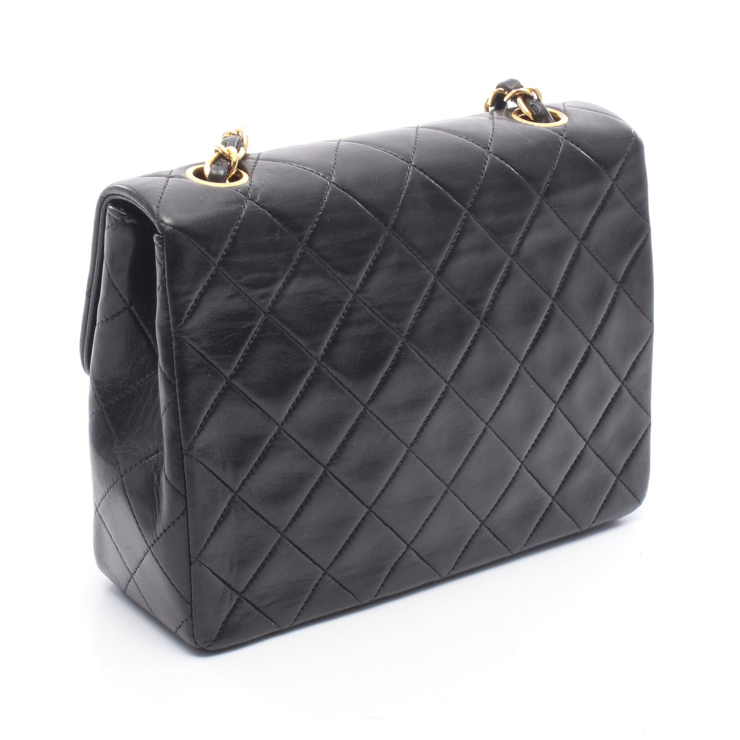 ミニマトラッセ20 チェーンショルダーバッグ ラムスキン ブラック ゴールド金具 シャネル バッグ CHANEL
