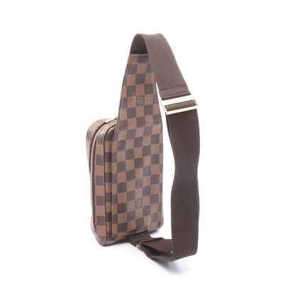 ジェロニモス ダミエエベヌ ボディバッグ PVC ブラウン ルイヴィトン