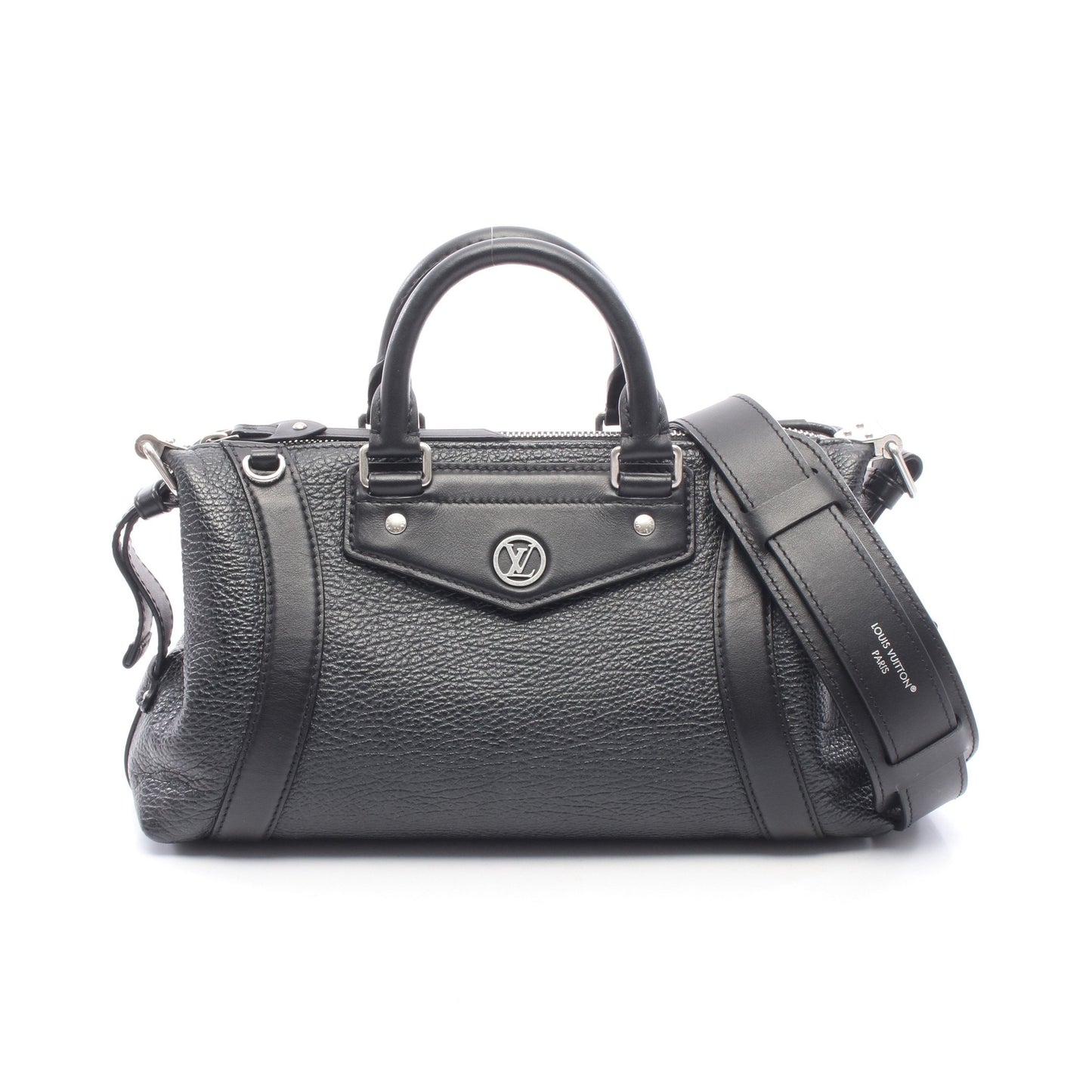 LV バイカーPM ノワール 2WAY ハンドバッグ レザー ブラック ルイヴィトン