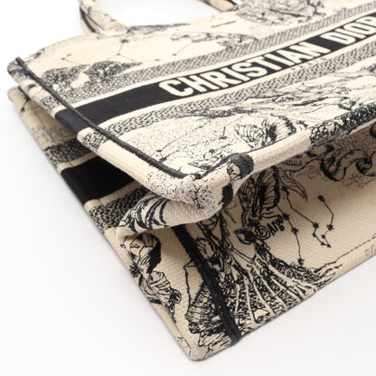 BOOK TOTE ブックトート ミディアム ゾディアック ハンドバッグ トートバッグ キャンバス アイボリー ブラック クリスチャンディオール