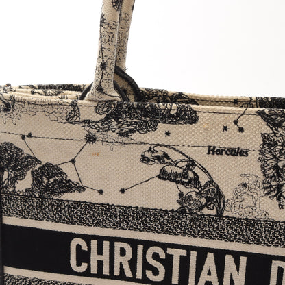 BOOK TOTE ブックトート ミディアム ゾディアック ハンドバッグ トートバッグ キャンバス アイボリー ブラック クリスチャンディオール